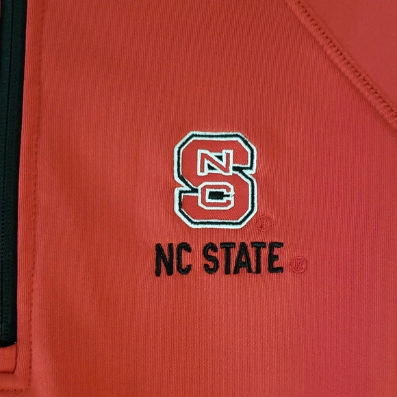 COLOSSEUM NCSU Slim Fit Large Women's Zip Pullover Hoodie Embroidered Red - Picture 11 of 12